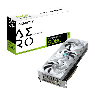 Placă video GIGABYTE GeForce RTX 5080 AERO OC 16G - xstore.md