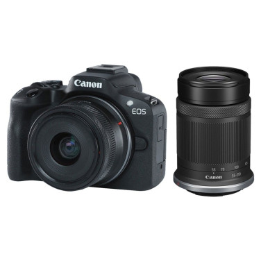 Фотоаппарат CANON EOS R50 + RF-S 18-45мм IS STM + RF-S 55-210мм IS STM - xstore.md