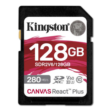 Карта памяти Kingston Canvas React Plus V60 128GB - xstore.md