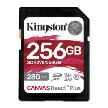 Карта памяти Kingston Canvas React Plus V60 256GB - xstore.md