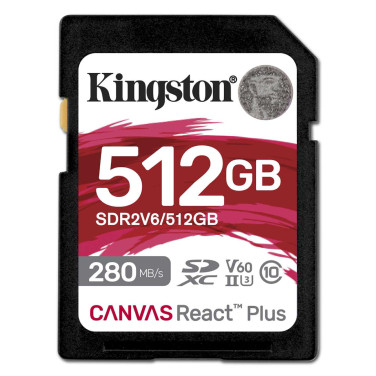 Карта памяти Kingston Canvas React Plus V60 512GB - xstore.md