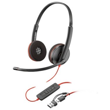Căști Poly Blackwire 3220 Stereo, Black - xstore.md