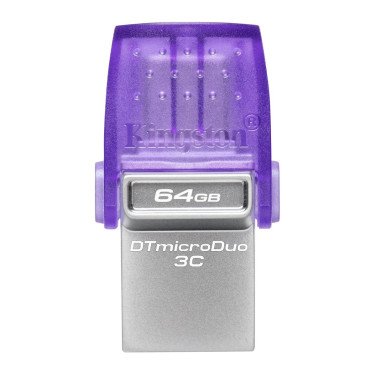 Флешка Kingston DataTraveler microDuo 3C 128GB, Purple - xstore.md