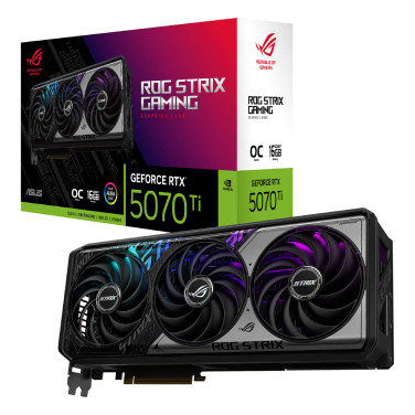 Placă video ASUS ROG Strix GeForce RTX 5070 Ti OC Edition - xstore.md