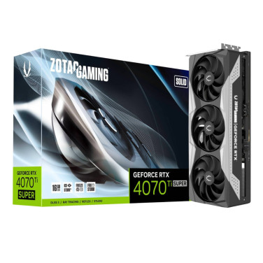 Placă video ZOTAC GeForce RTX 4070 Ti SUPER SOLID - xstore.md