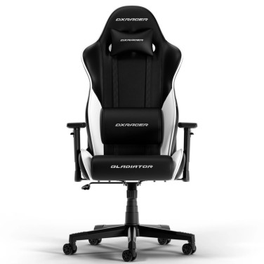 Игровое кресло DXRacer GLADIATOR-L-N23-LTC-NW-X1, Black/White - xstore.md