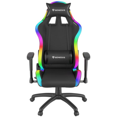 Игровое кресло Genesis Chair Trit 500 RGB Backlight, Black - xstore.md