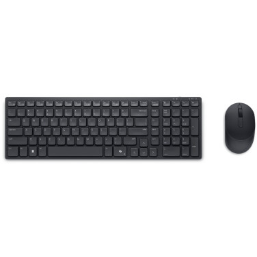 Беспроводная клавиатура + мышь Dell Silent KM555, Black - xstore.md