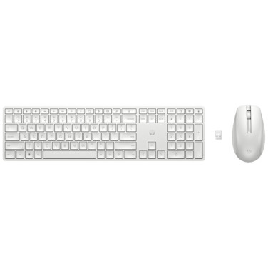 Беспроводная клавиатура + мышь HP 650, White - xstore.md
