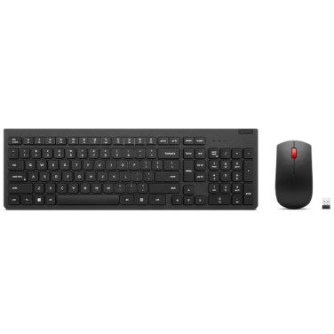 Беспроводная клавиатура + мышь Lenovo Essential Gen 2, Black - xstore.md