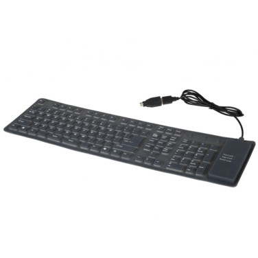 Tastatură Gembird KB-109F-B Flexible, Black - xstore.md