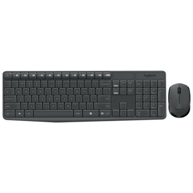 Tastatură + Mouse fără fir Logitech MK235, Grey - xstore.md