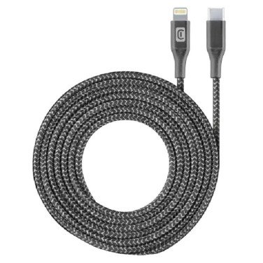 Cablu Cellularline Long MFI Type-C to Lightning, 2.5M, Black - xstore.md