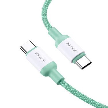 Cablu Jokade JA014 Type-C to Type-C, 1m, Green - xstore.md