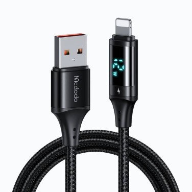 Cablu Mcdodo Type-A to Lightning, 1.2m, Black - xstore.md
