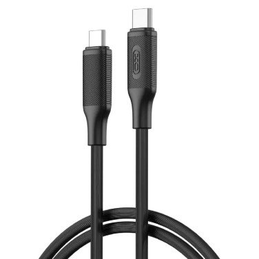 Кабель XO NB-Q265B Type-C to Type-C, 1m, Black - xstore.md