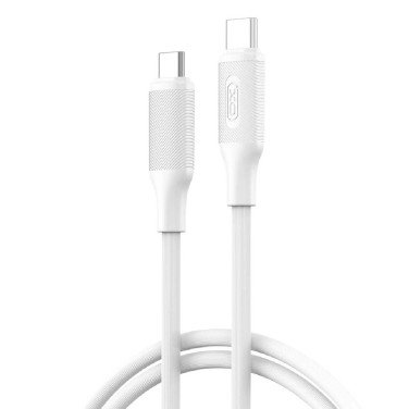 Кабель XO NB-Q265B Type-C to Type-C, 1m, White - xstore.md