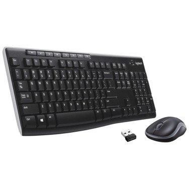 Беспроводная клавиатура + мышь Logitech MK270, Black - xstore.md