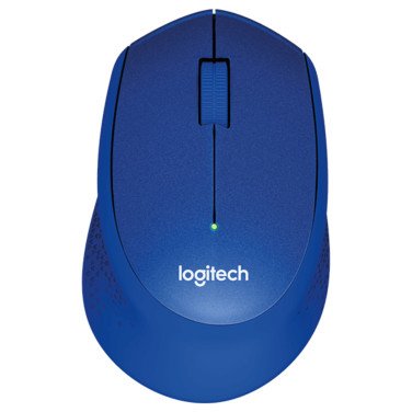 Wireless Mouse Logitech M330 Silent Plus, Blue - xstore.md