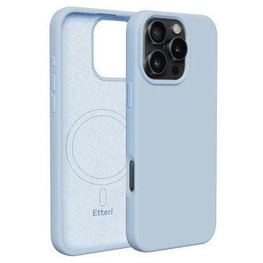 Чехол Etteri Silicone MagSafe Apple iPhone 16 Pro, Blue - xstore.md