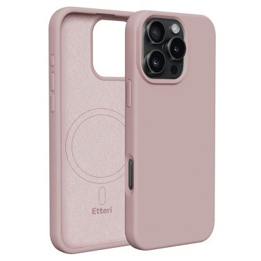 Чехол Etteri Silicone MagSafe Apple iPhone 16 Pro Max, Pink - xstore.md