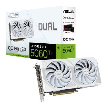 Видеокарта ASUS Dual GeForce RTX 5060 Ti White OC Edition - xstore.md
