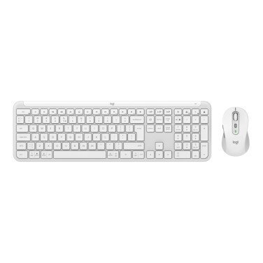 Tastatură fără fir + Mouse Logitech MK950, White - xstore.md
