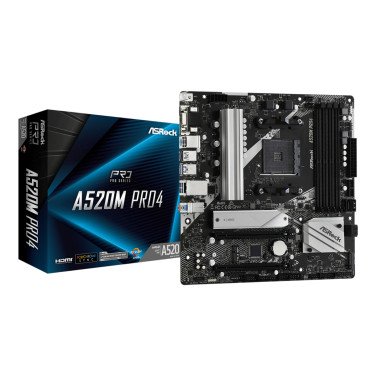 Материнская плата ASRock A520M PRO4
