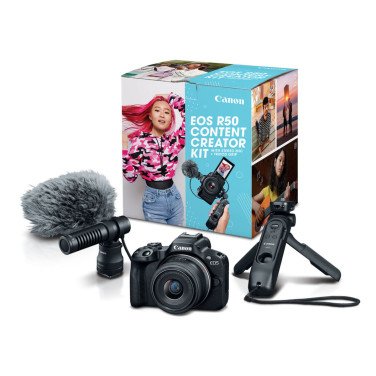 Camera foto Canon EOS R50 Black & RF-S 18-45mm - Content Creator Kit - xstore.md