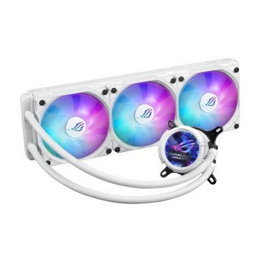 Cooler ASUS ROG STRIX LC III 360 ARGB LCD, White - xstore.md