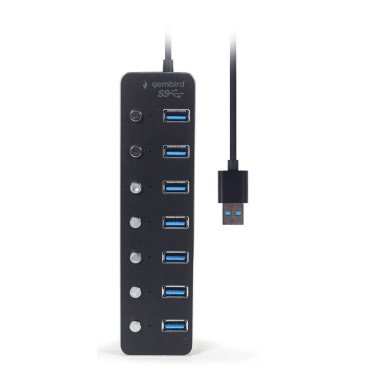 USB-концентратор Gembird UHB-U3P7P-01 - xstore.md