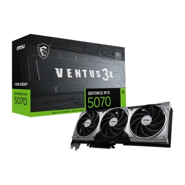 Placă video MSI GeForce RTX 5070 12G VENTUS 3X OC