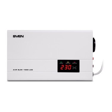 Стабилизатор напряжения SVEN AVR SLIM-1000 LCD - xstore.md