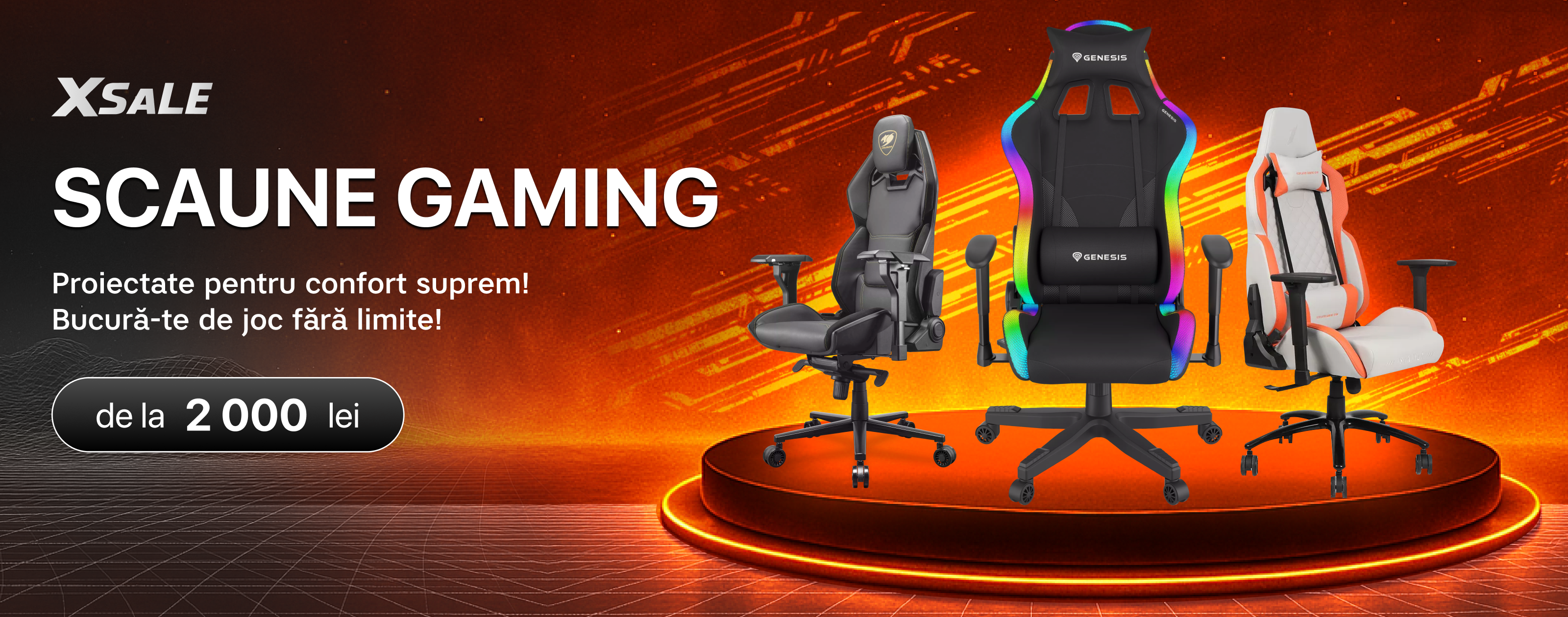 slide  Scaune Gaming  xstore