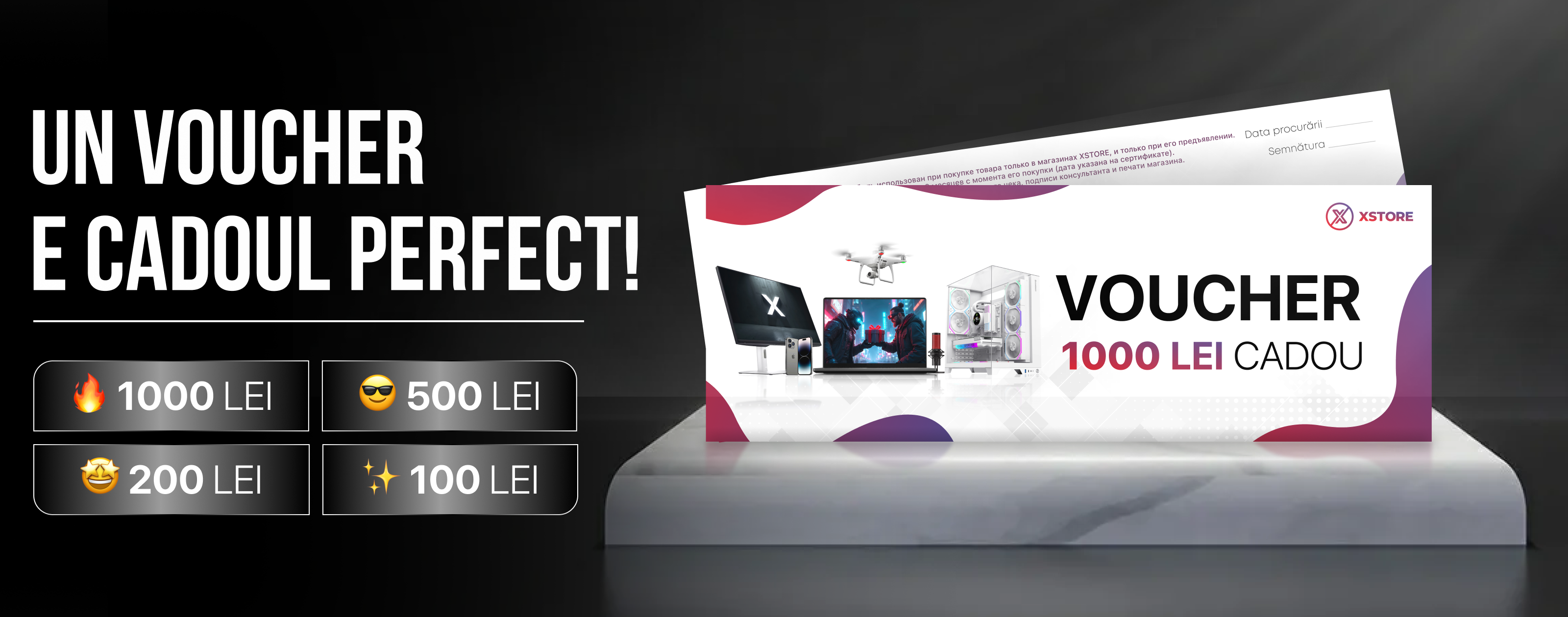 slide  Vouchere cadou  xstore